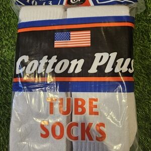 White Tube Socks 12 Pairs